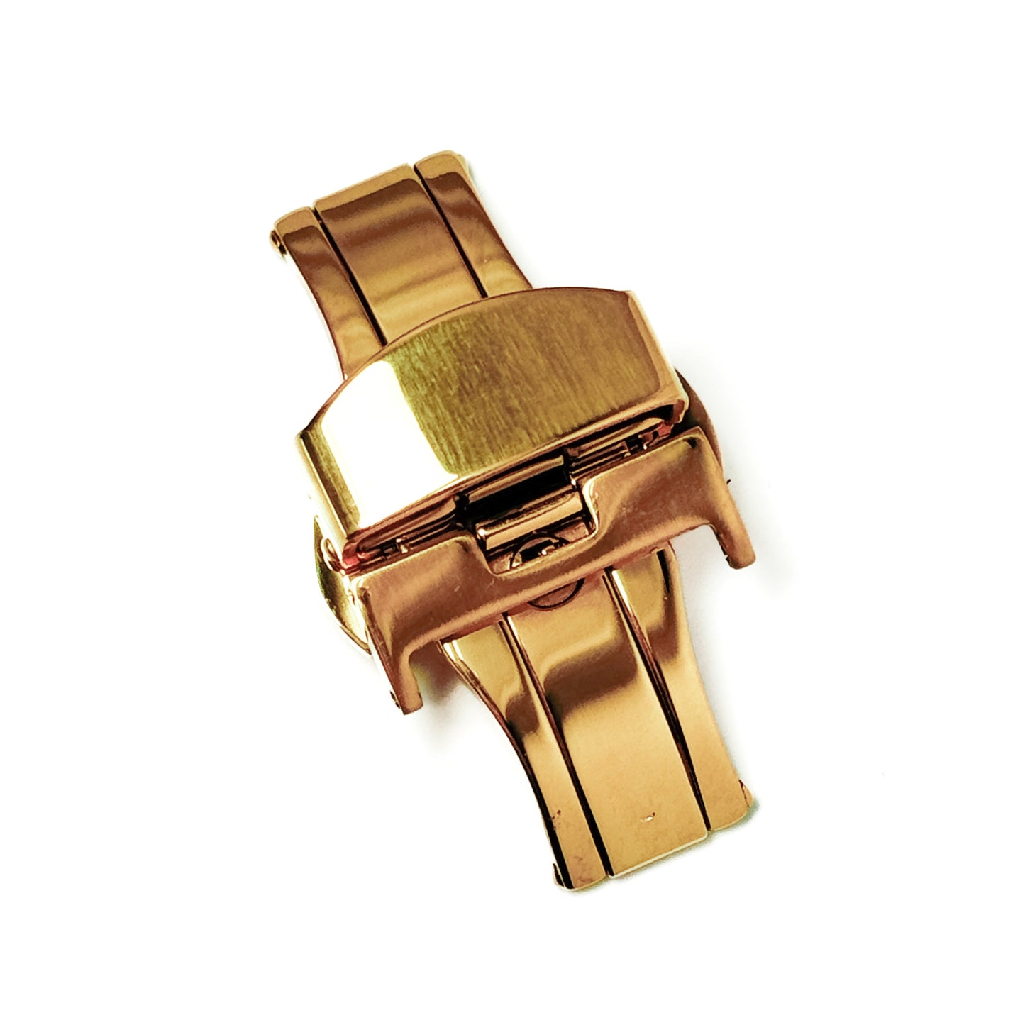 DOUBLE FOLDING CLASPS - Yellow gold plated