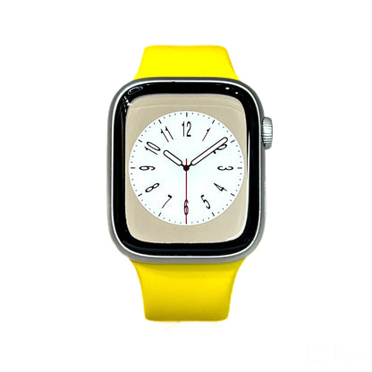 Yellow Silicone rubber strap for Apple Watch