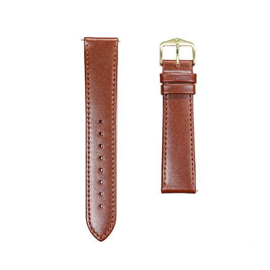 Hirsch OSIRIS Quick-Release Calf Leather Watch Strap in Mid Brown