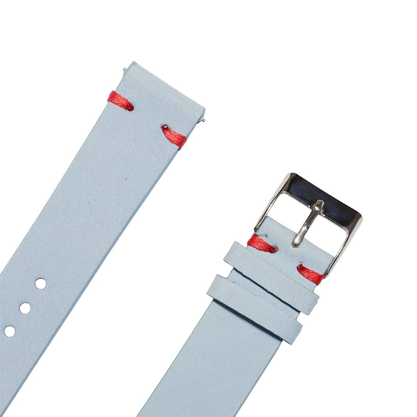 T10 - Sky blue with red stitching