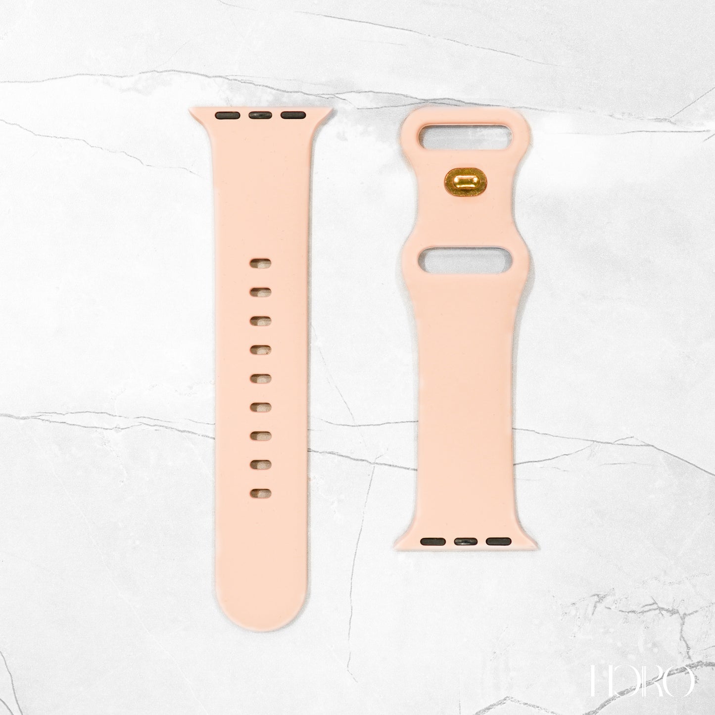 Nude Silicone rubber strap for Apple Watch