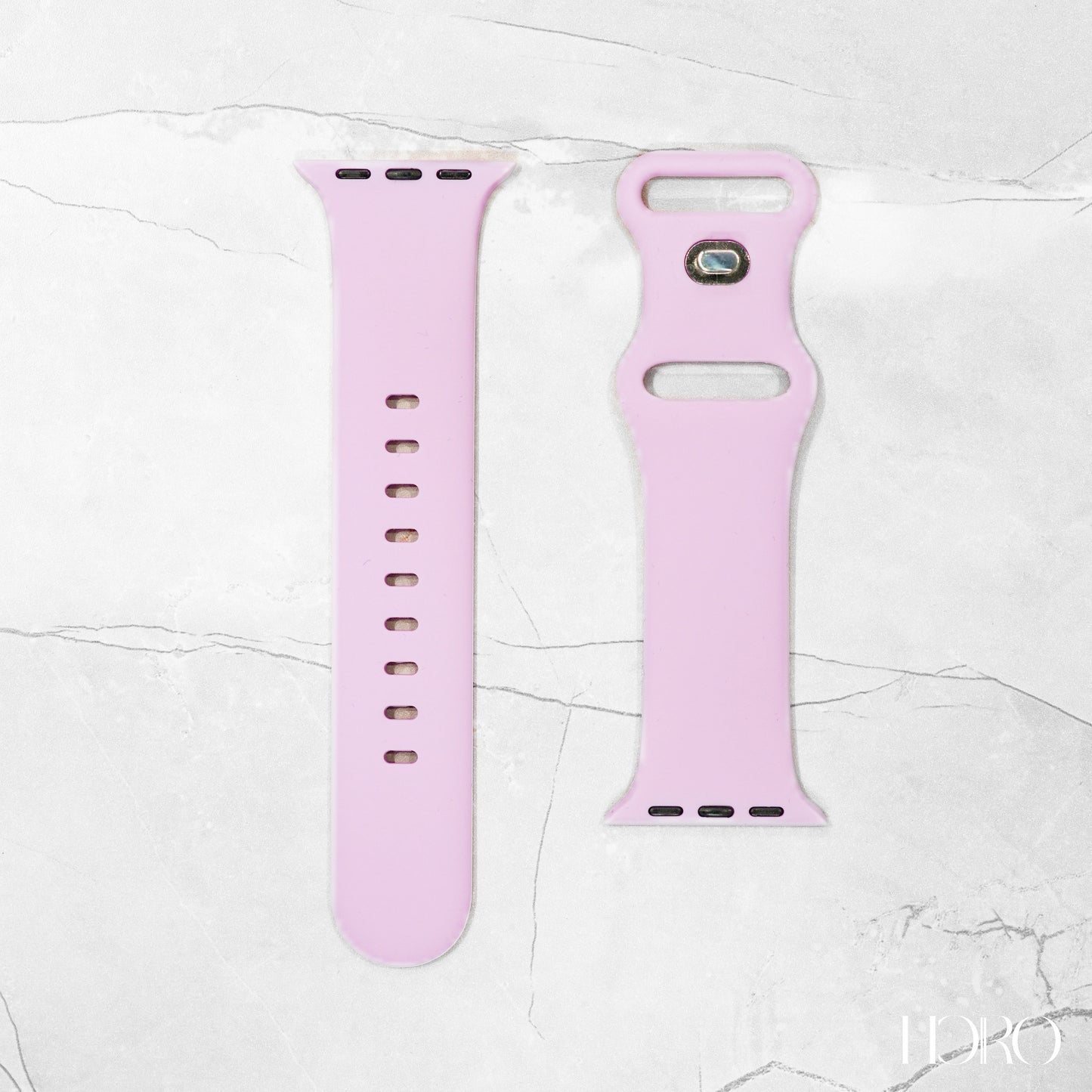 Pink purple Silicone rubber strap for Apple Watch