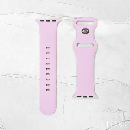 Pink purple Silicone rubber strap for Apple Watch