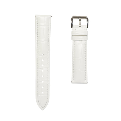 5A - White Genuine leather strap