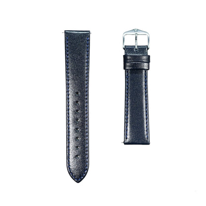 Hirsch OSIRIS Quick-Release Calf Leather Watch Strap in Blue