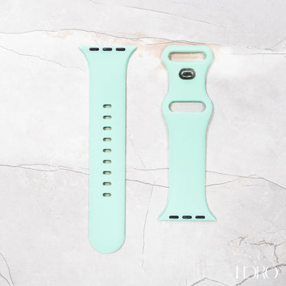 Ice blue Silicone rubber strap for Apple Watch