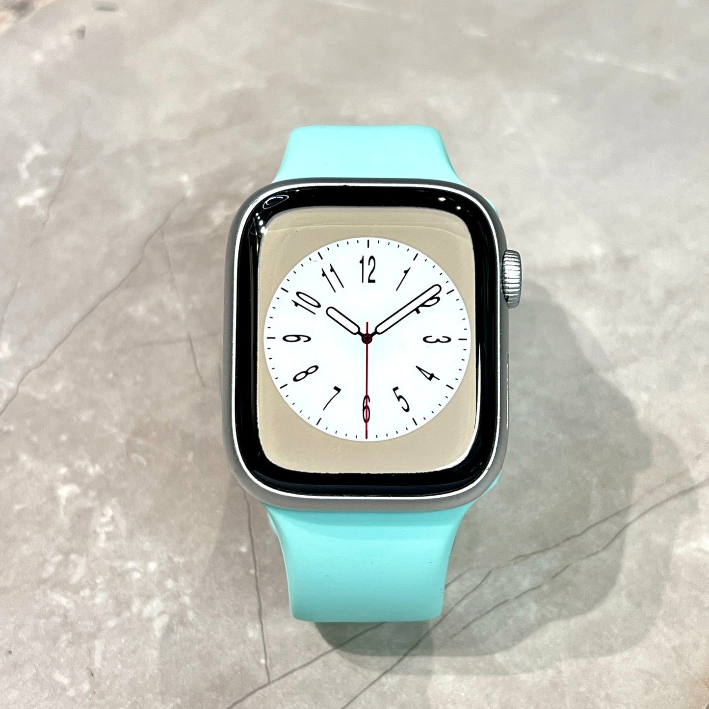 Ice blue Silicone rubber strap for Apple Watch