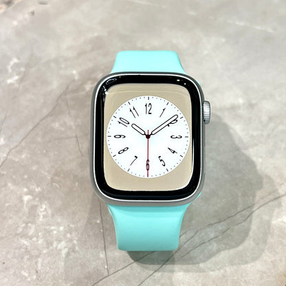 Ice blue Silicone rubber strap for Apple Watch