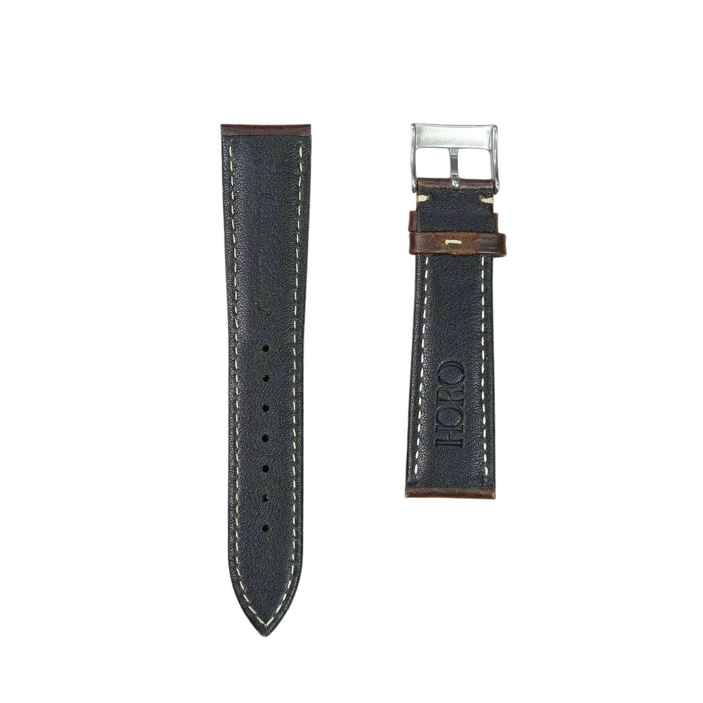 58M - Calf leather strap Burgundy