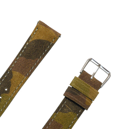 Camouflage Suede strap Green