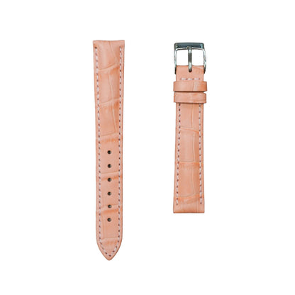 7A - Peach genuine leather strap