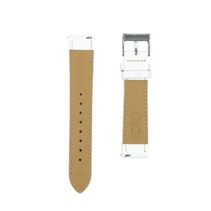 258D - White Epsom strap