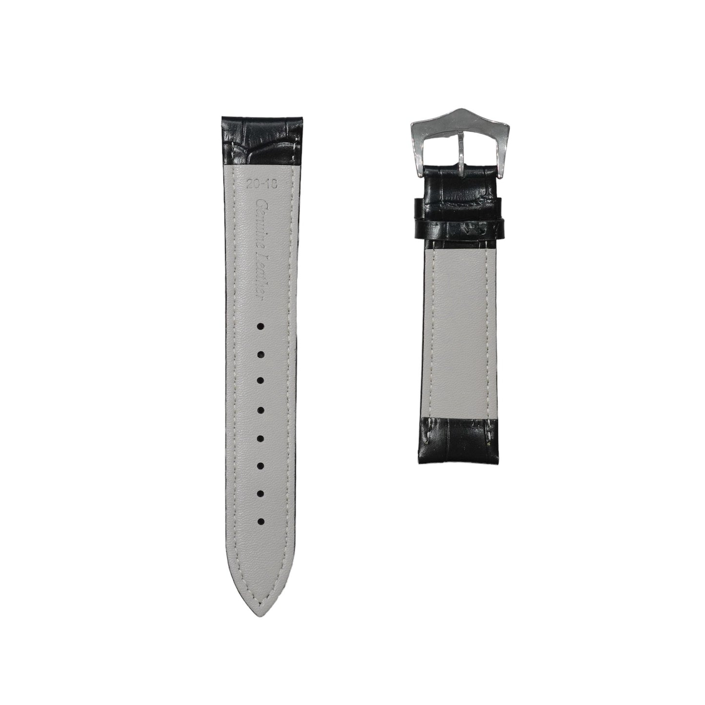 8A - Black Genuine Leather strap