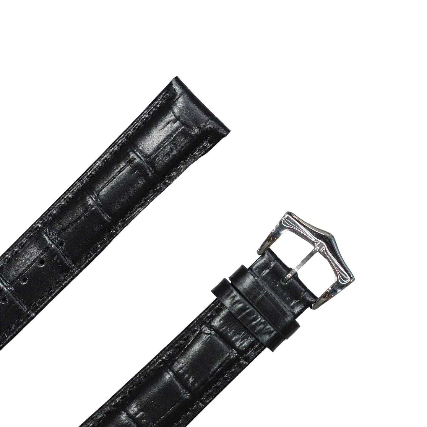 8A - Black Genuine Leather strap