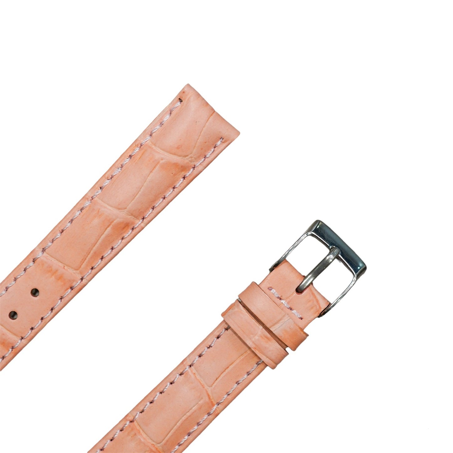 7A - Peach genuine leather strap