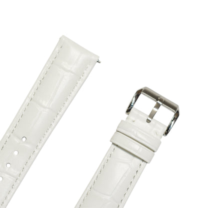 5A - White Genuine leather strap