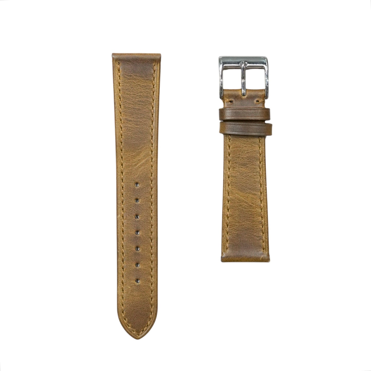 962 - Brown Vintage Calf leather strap