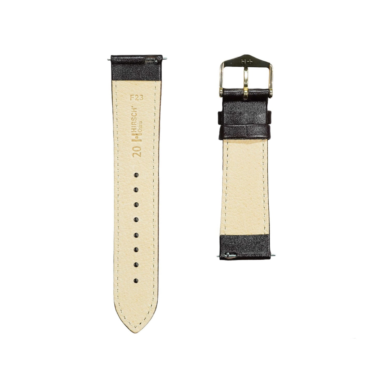 Hirsch OSIRIS Quick-Release Calf Leather Watch Strap in Brown