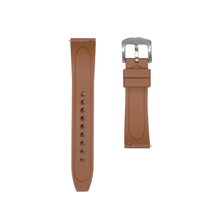 615P - Brown FKM Rubber strap