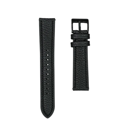 58X - Grain Calf Leather strap Black