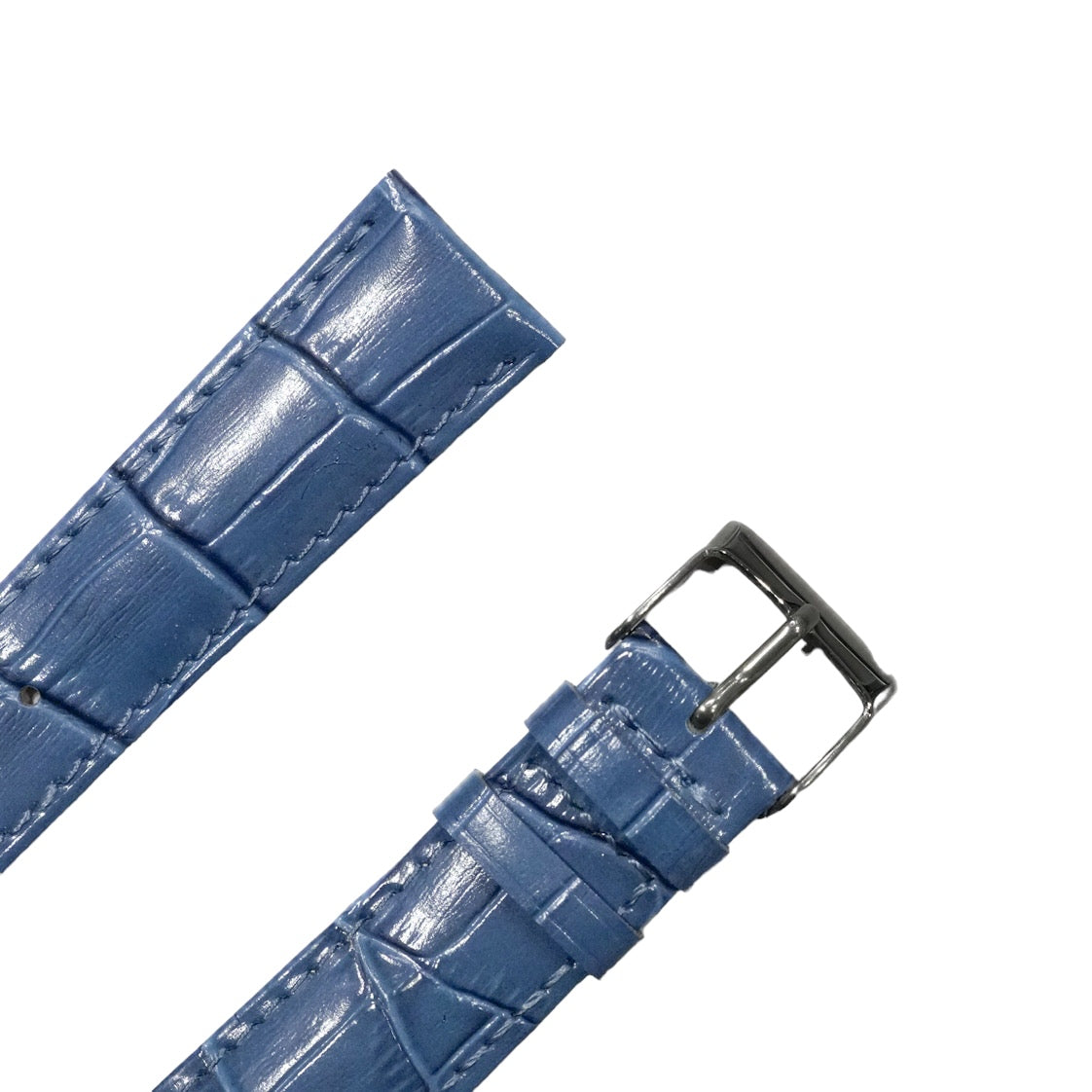 7A - Royal blue genuine leather strap