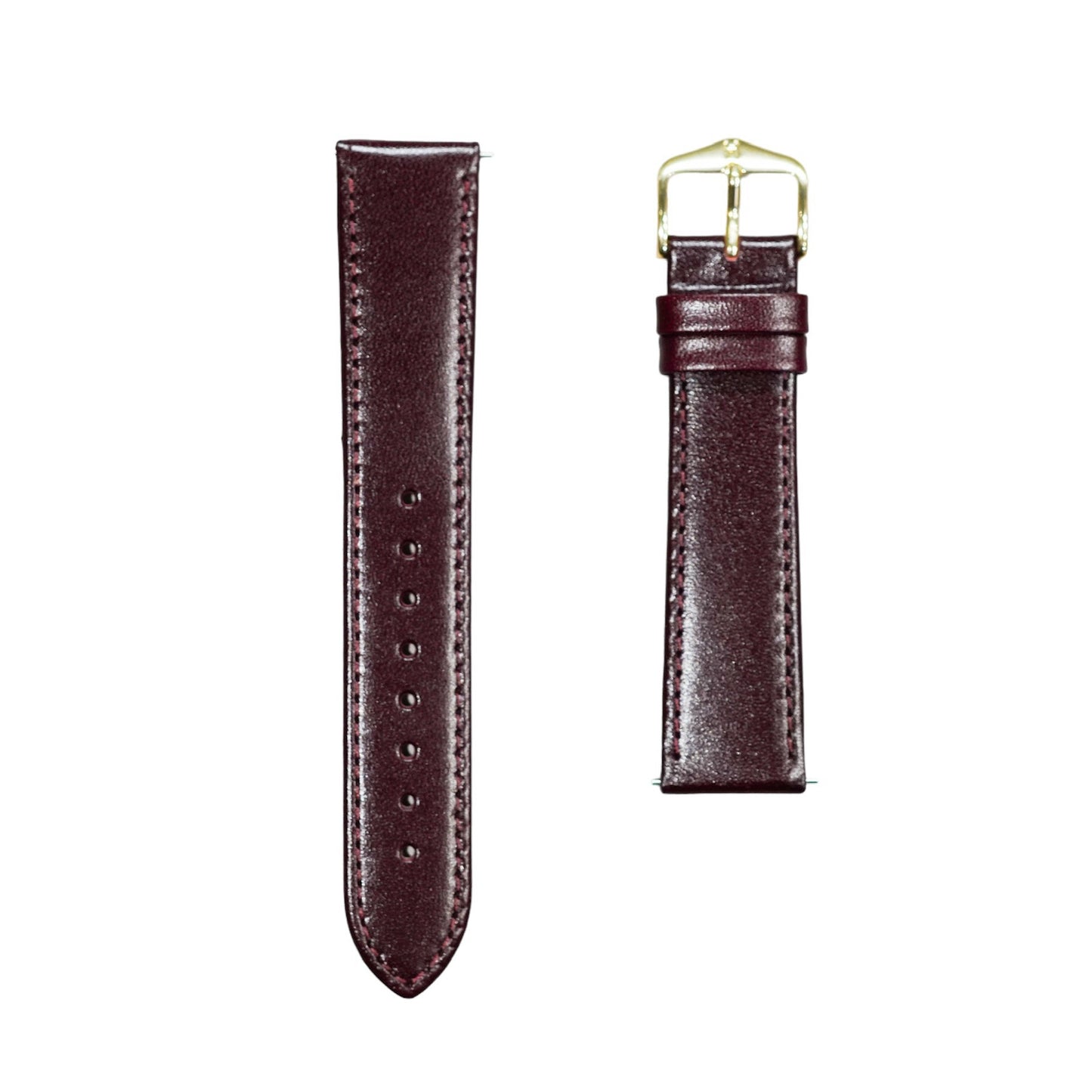 Hirsch OSIRIS Quick-Release Calf Leather Watch Strap in Burgundy