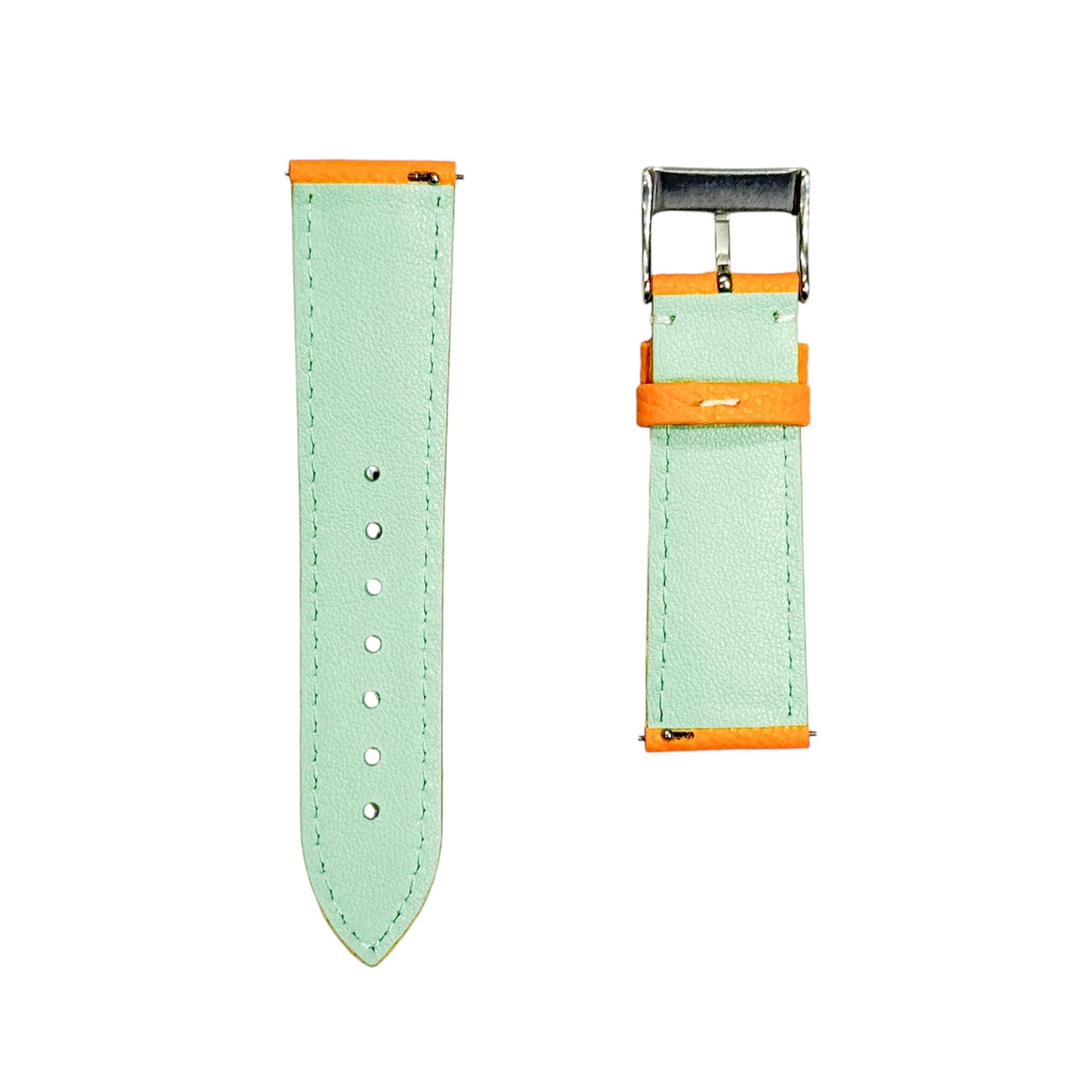 XS - Orange & Mint Calf strap