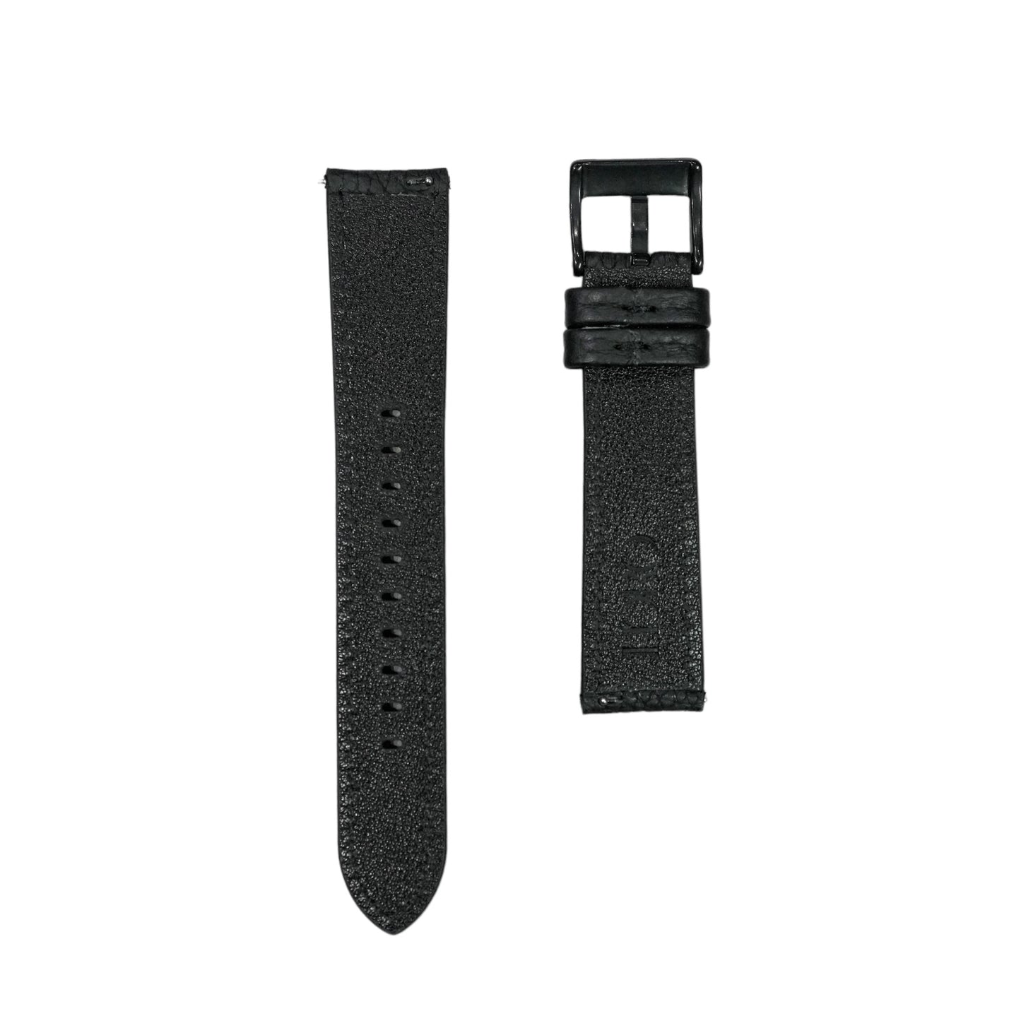 58X - Grain Calf Leather strap Black