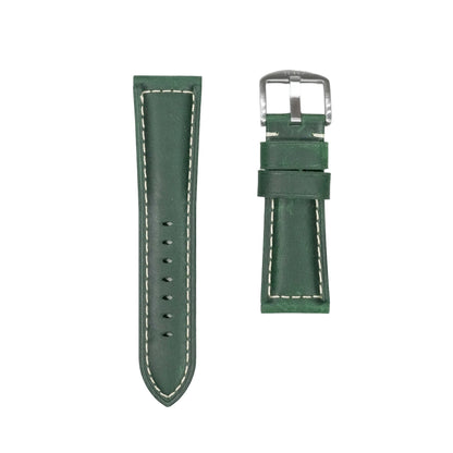 969 - Calf leather strap Matt Forest Green