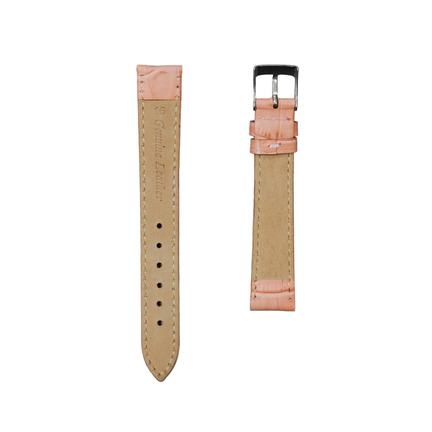 7A - Peach genuine leather strap