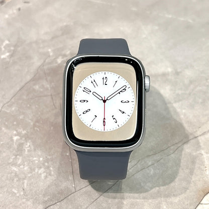 Grey Silicone rubber strap for Apple Watch