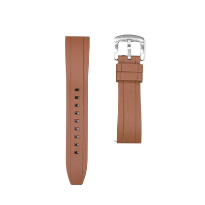 615P - Brown FKM Rubber strap