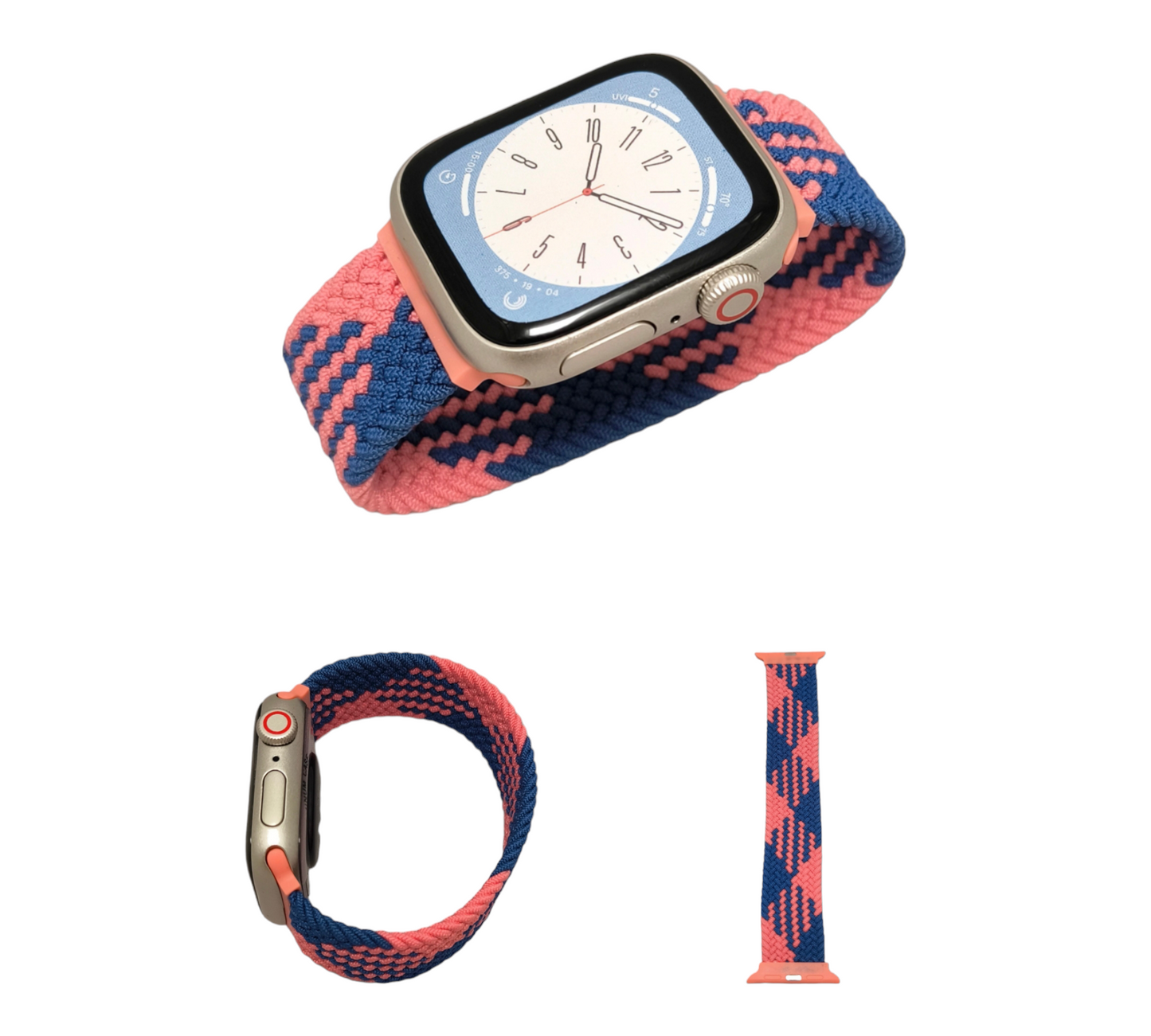 Nylon woven watch strap elastic watch band for 42/44/45MM Apple watch