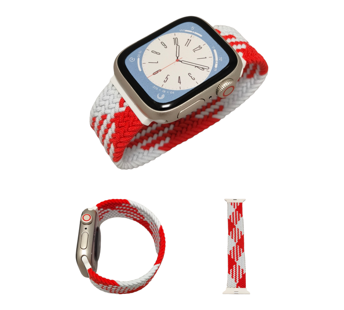 Nylon woven watch strap elastic watch band for 42/44/45MM Apple watch